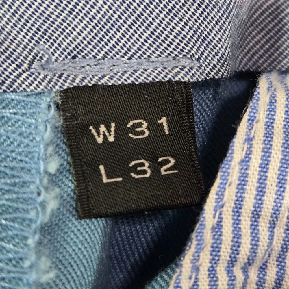 J Crew Men Pants 31x32‎ Blue Chino Bowery Urban Slim Pockets Cotton Mid Rise